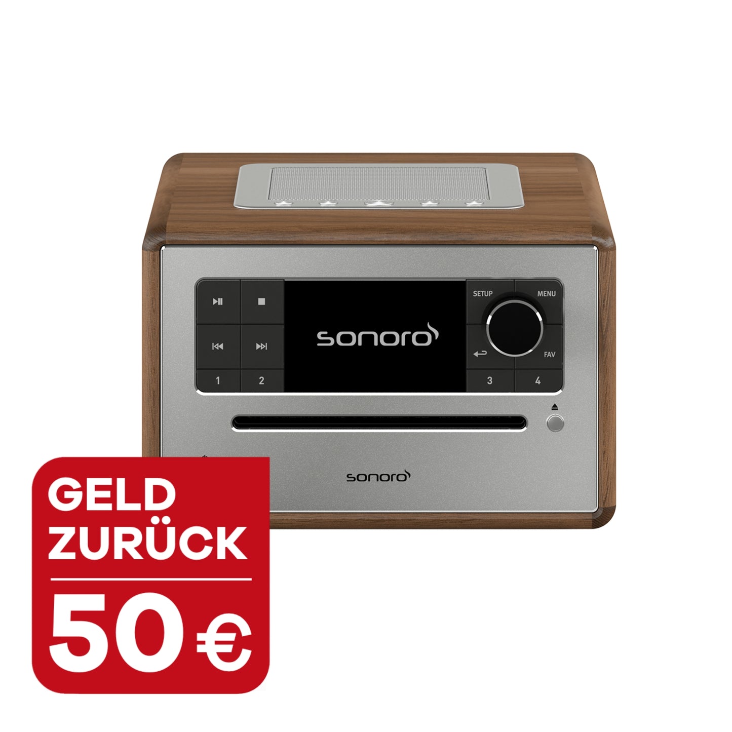 sonoro ELITE walnuss-silber mit 50 Euro Geld zurück