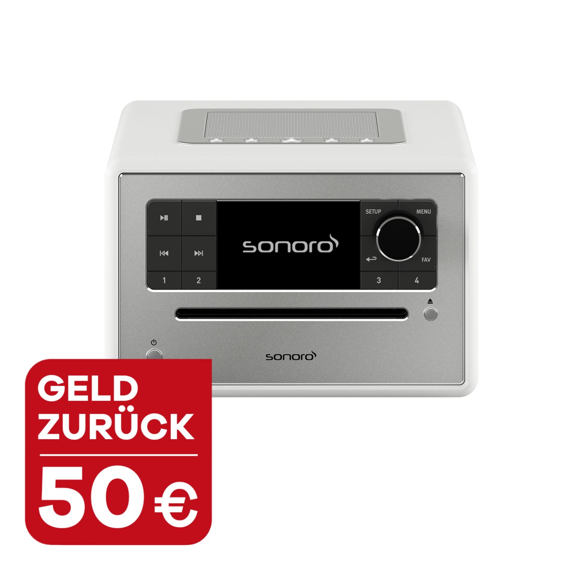 sonoro EASY, weiß-silber, mit 25 Euro Geld zurück