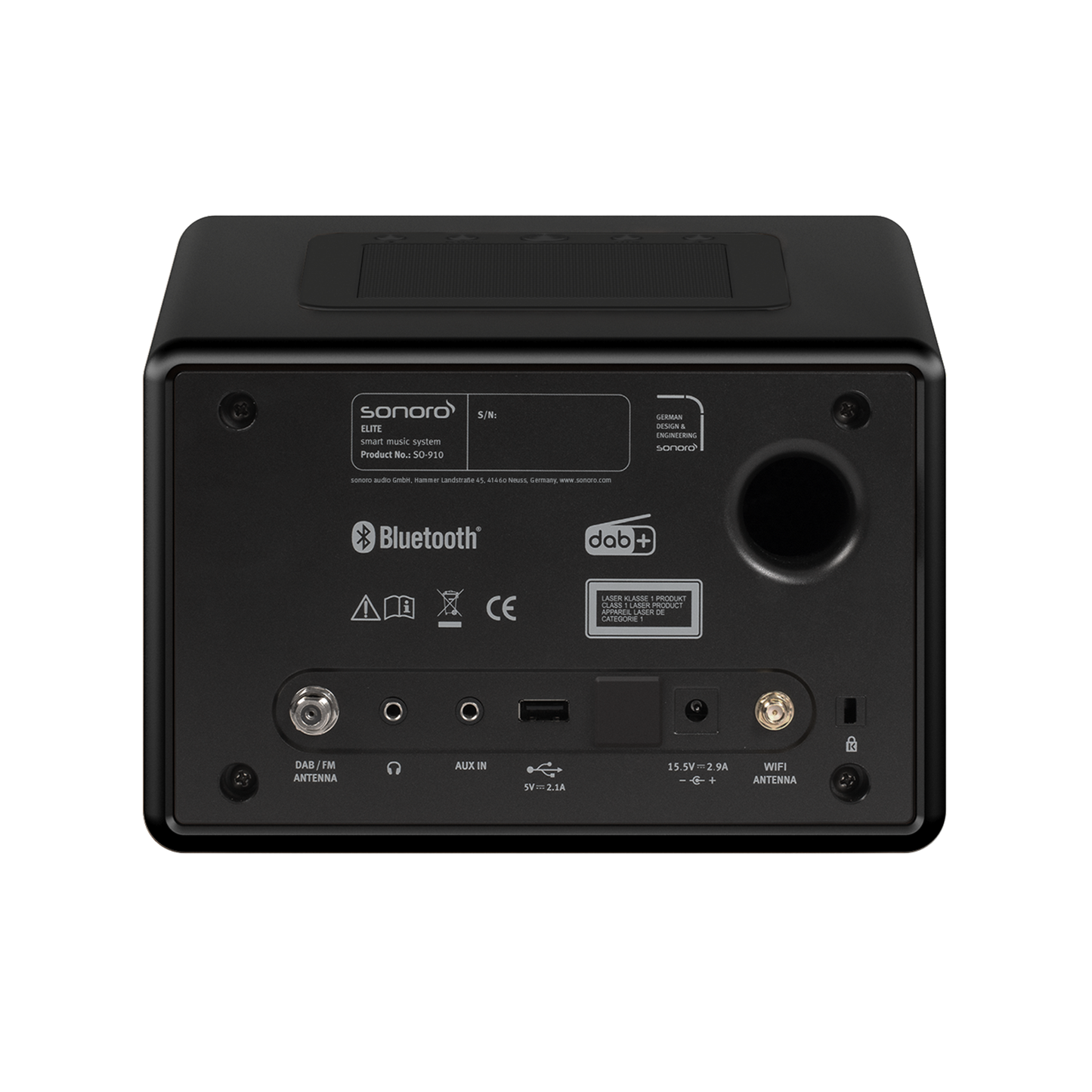 sonoro ELITE schwarz, Rückseite