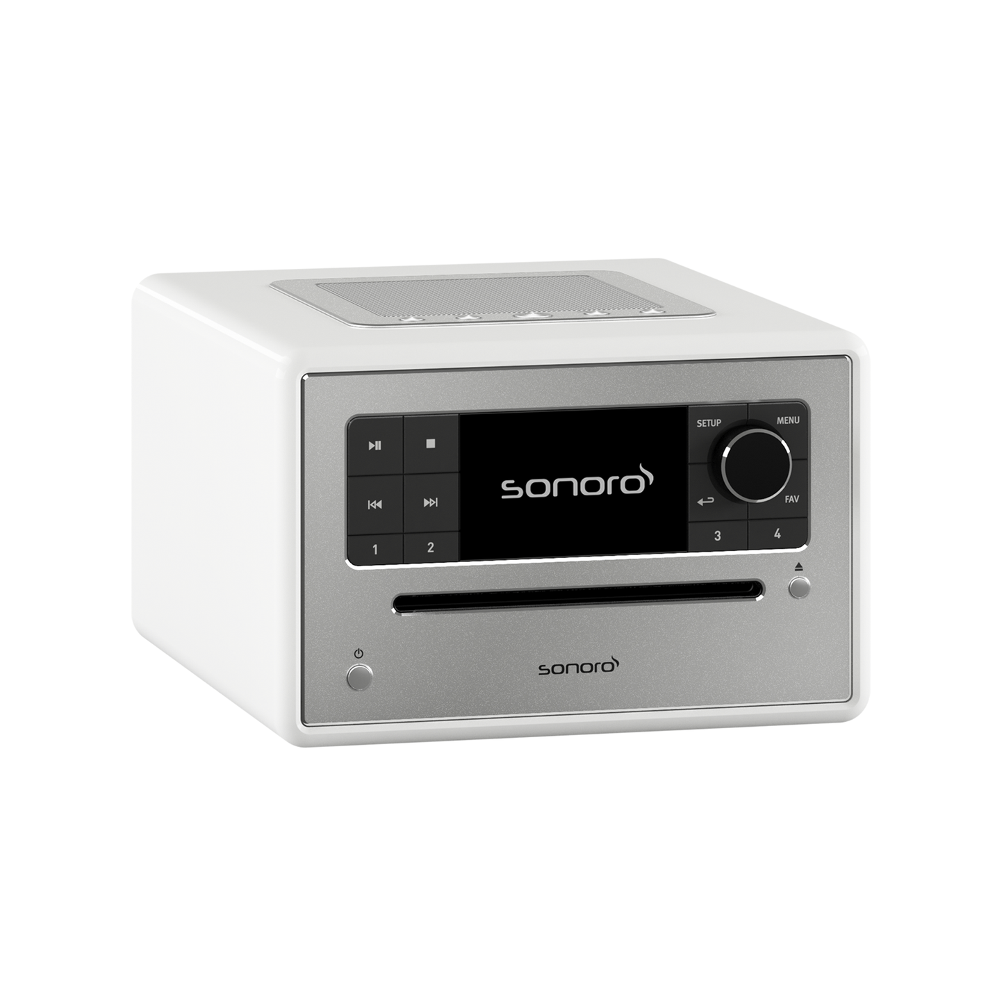 sonoro ELITE, weiß-silber, schräg links
