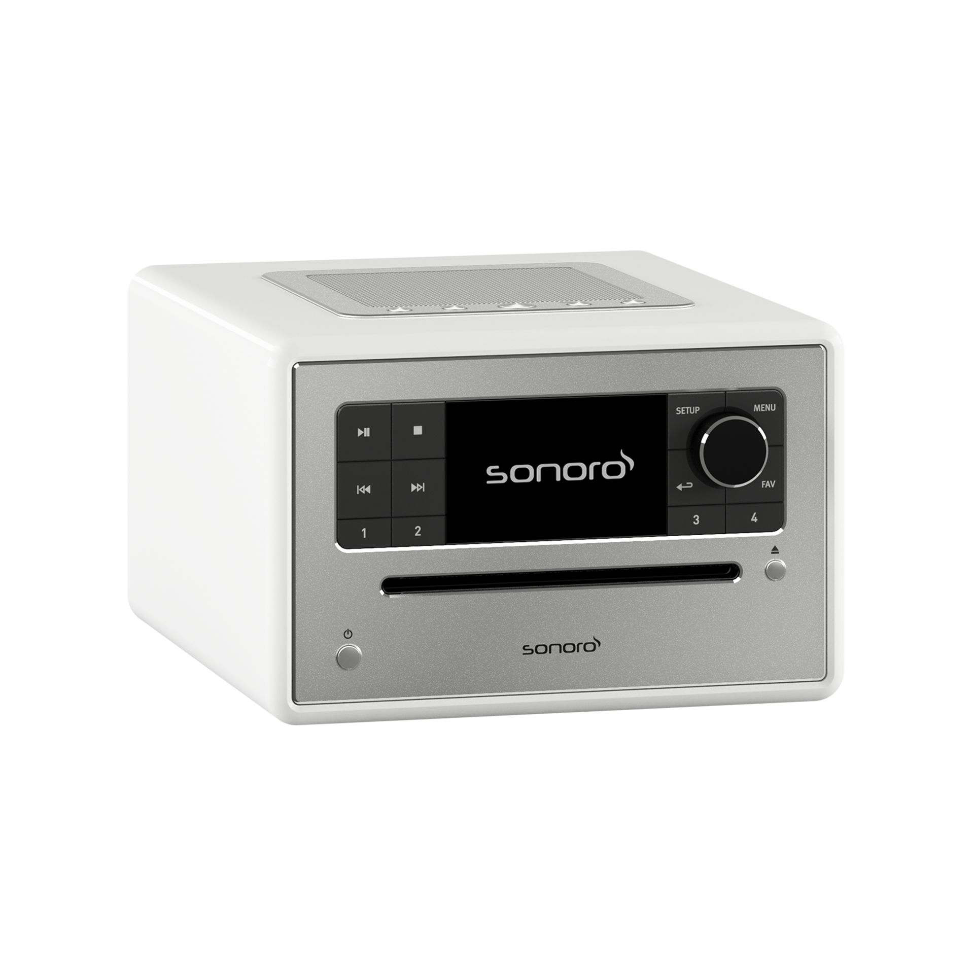 sonoro ELITE, weiß-silber, schräg links