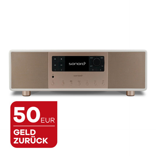sonoro PRIMUS, weiss, matt. mit 50 Euro Geld-zurück