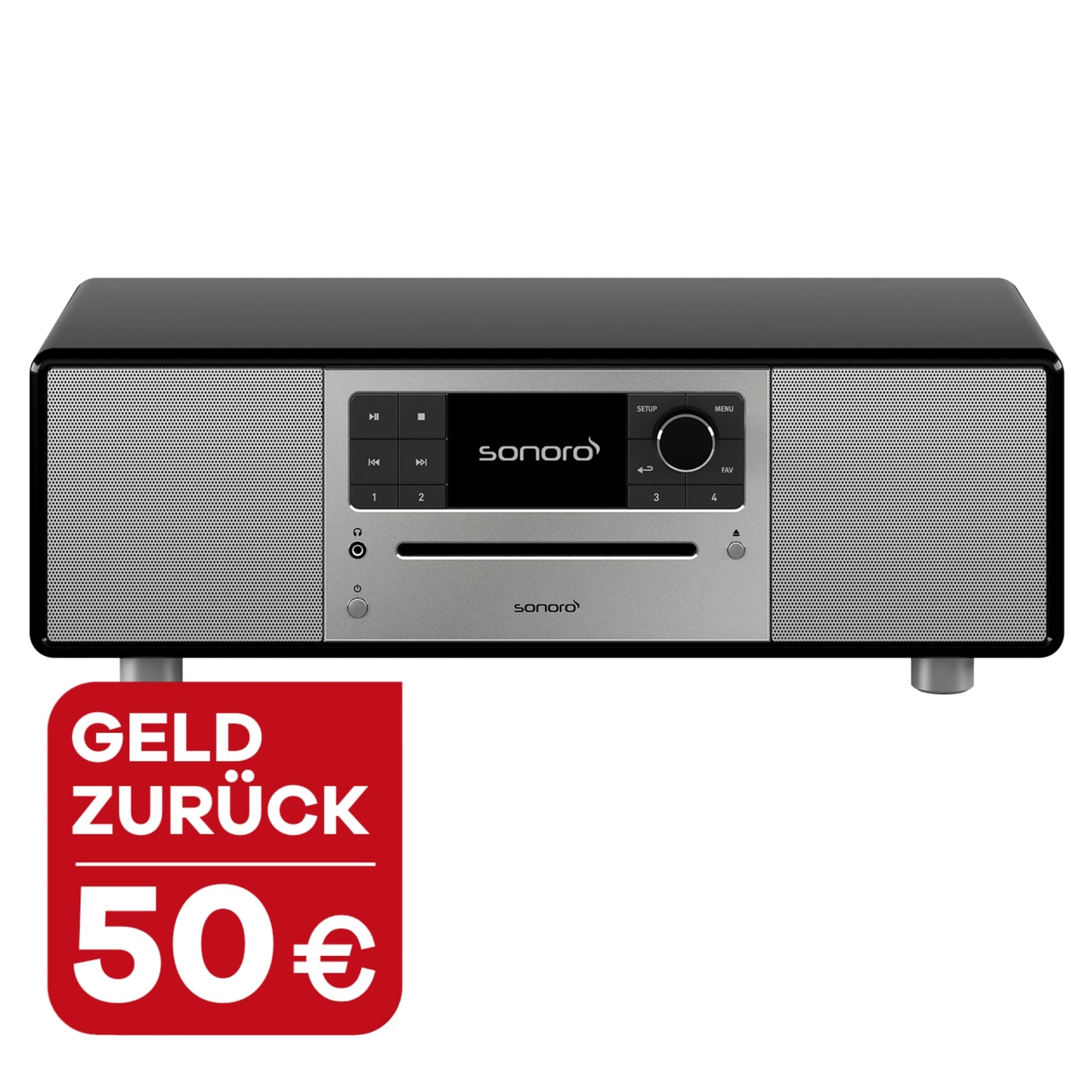 sonoro PRESTIGE, schwarz-silber. mit 50 Euro Wechselbonus