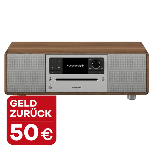sonoro PRESTIGE, wallnuss-silber. mit 50 Euro Wechselbonus