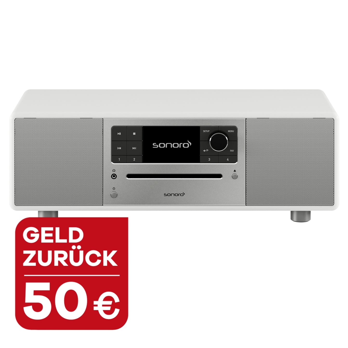 sonoro PRESTIGE, weiss-silber. mit 50 Euro Wechselbonus