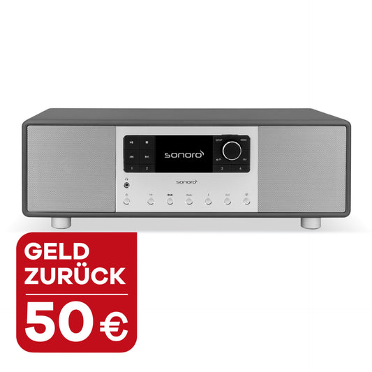 sonoro PRIMUS, graphit-silber, mit 50 Euro Geld zurück.
