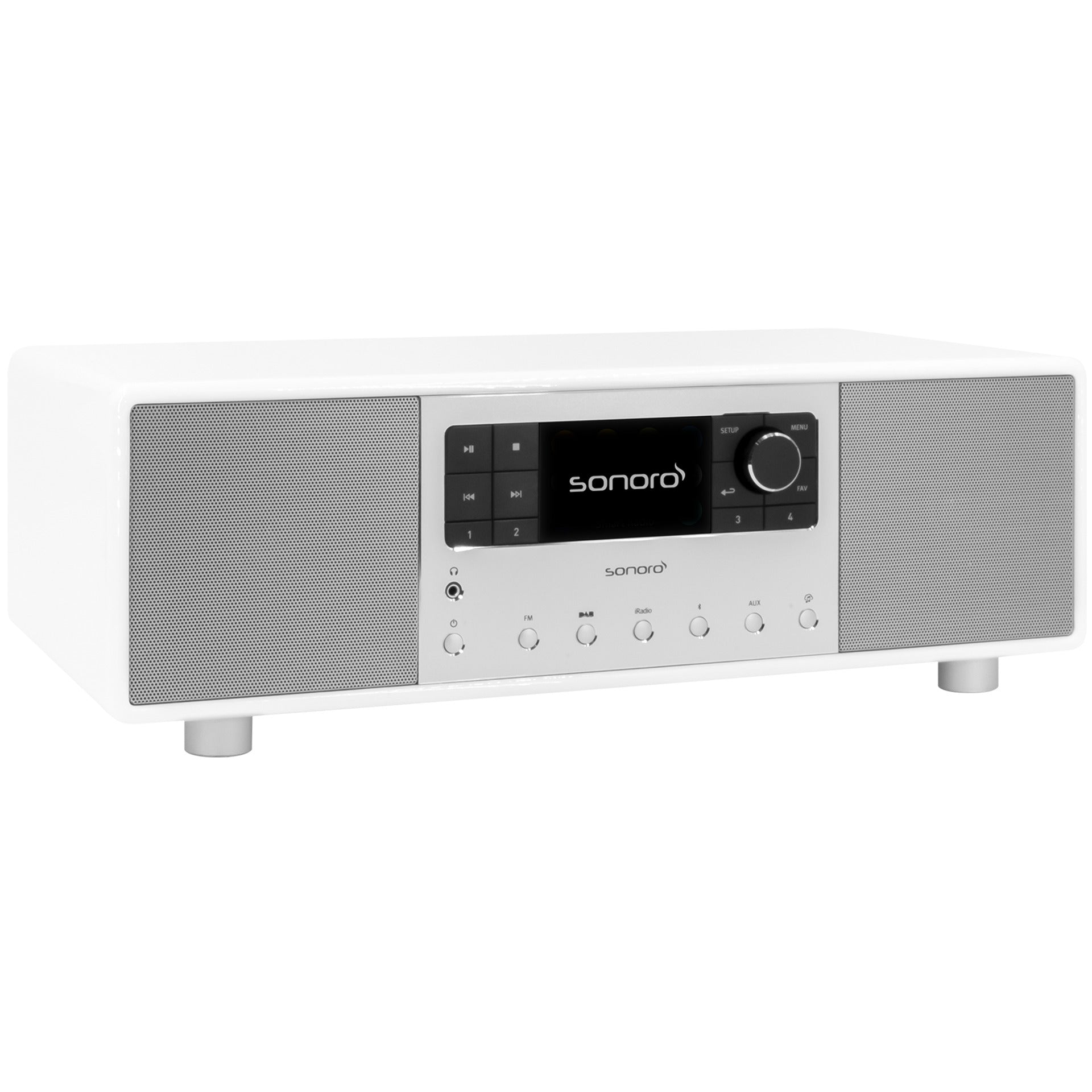 sonoro PRIMUS, weiss-silber, Vorderseite