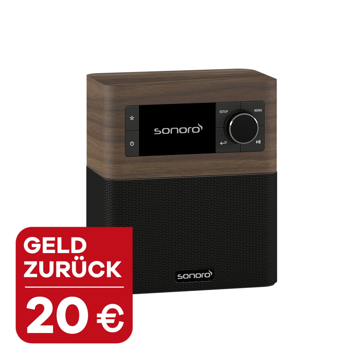 sonoro STREAM, wallnuss-schwarz, mit 20 Euro Wechselbonus