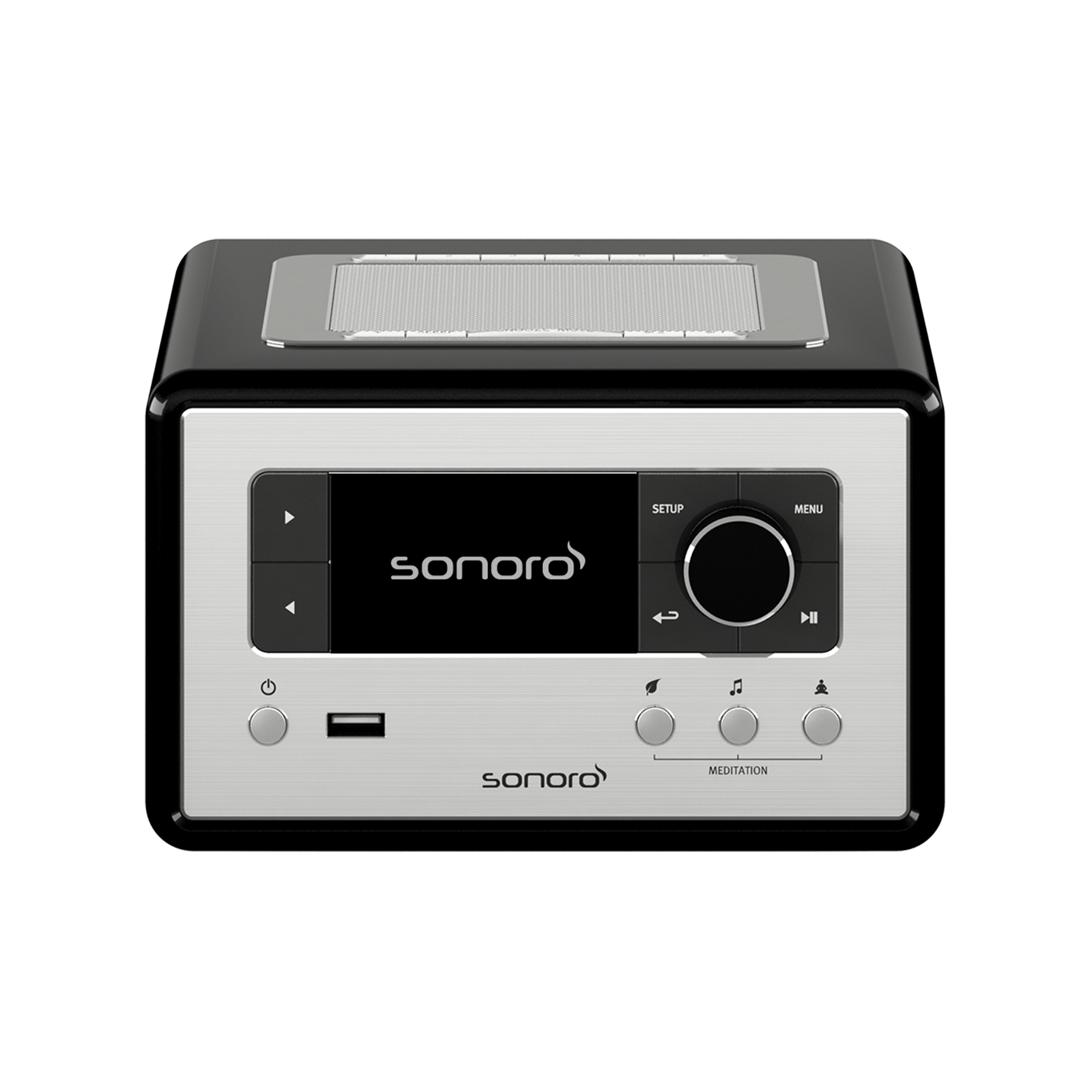 sonoro RELAX, schwarz-silber, Vorderseite