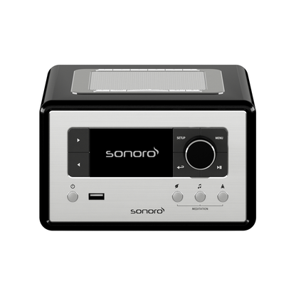 sonoro RELAX, schwarz-silber, Vorderseite