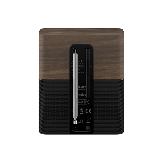 sonoro STREAM, walnuss-schwarz, Rückseite